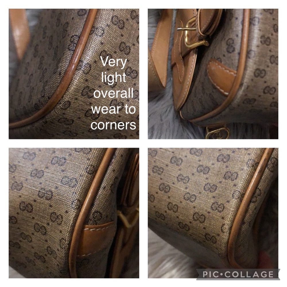 Vintage(80’s)Gucci-Micro Double G-Adj. Strap - Picture 14 of 17